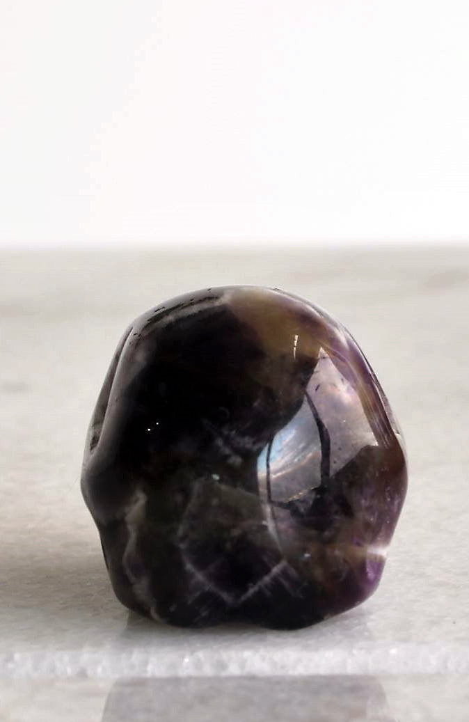 Chevron Amethyst Skull